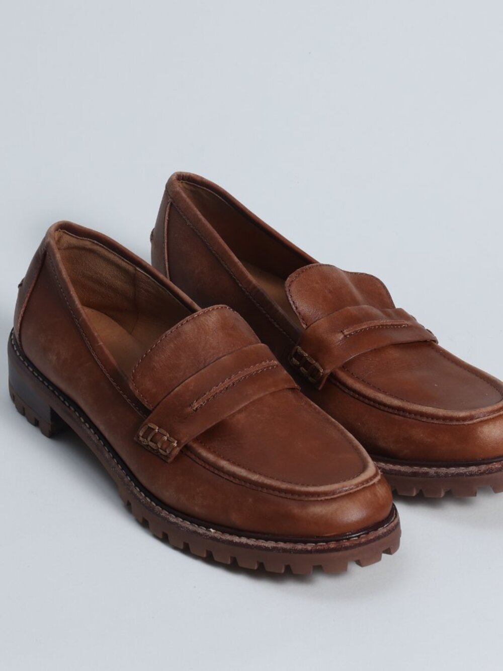 Madewell The Corinne Lug Sole Loafers Dried Maple Size 9
